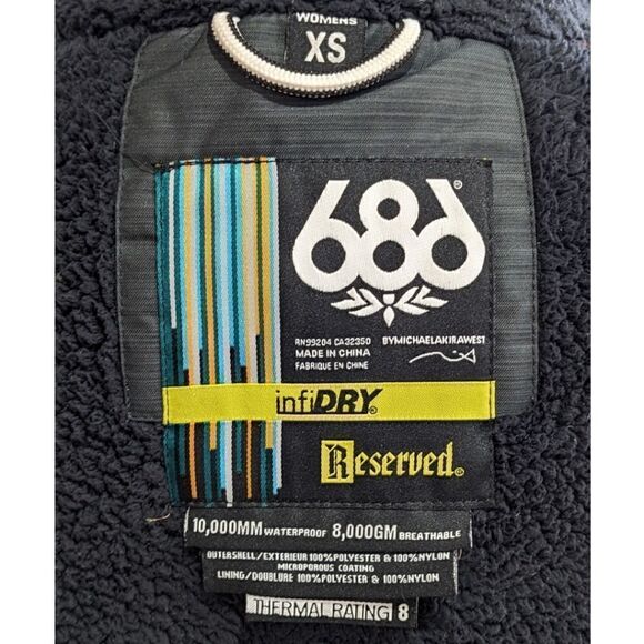 686 Reserved Avalon Insulated Ski & Snow Jacket Green Women's Size XS - Picture 14 of 15